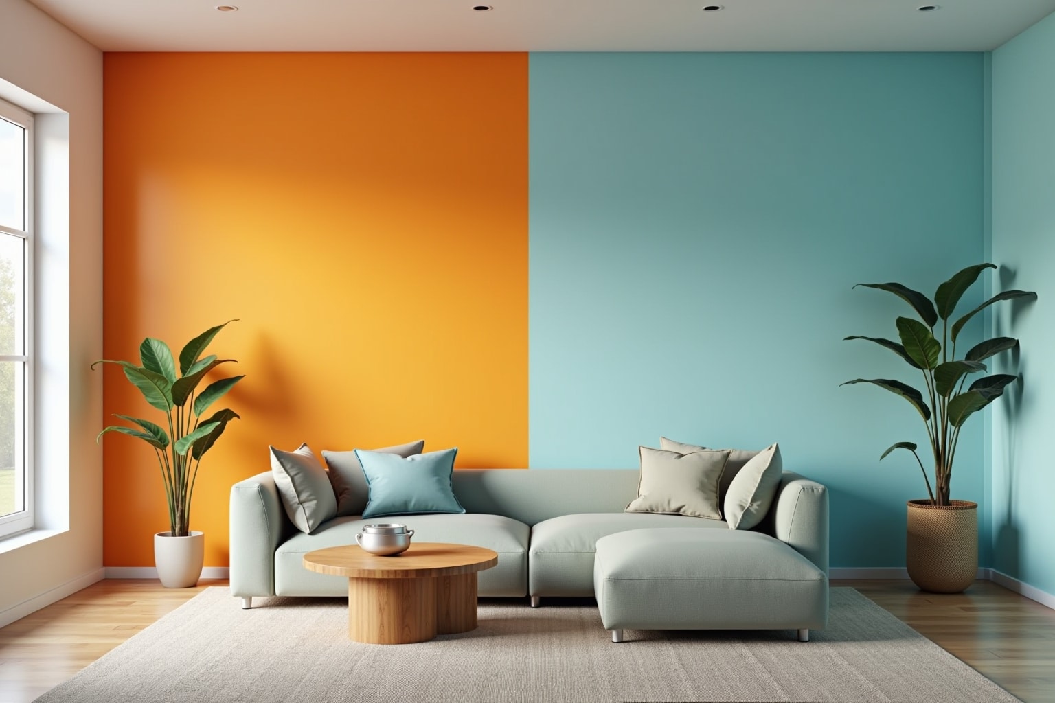 2 wände über eck farbig streichen-Titel