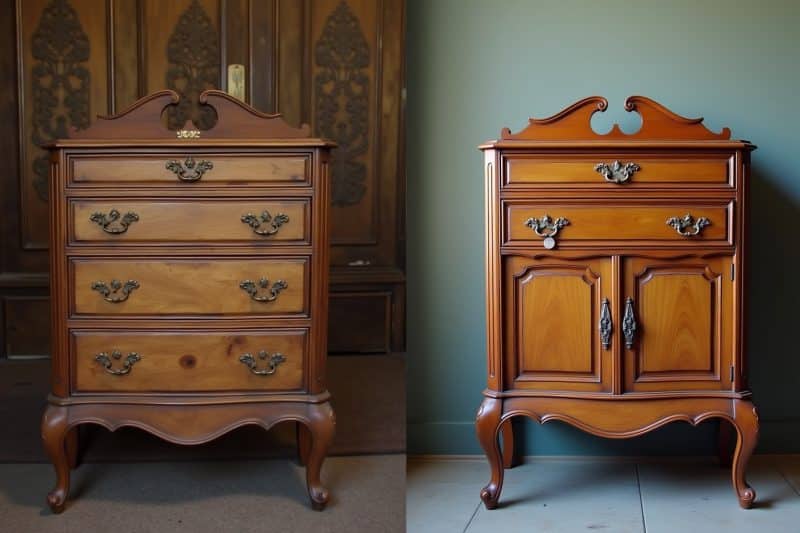 alte möbel streichen vorher nachher-Titel