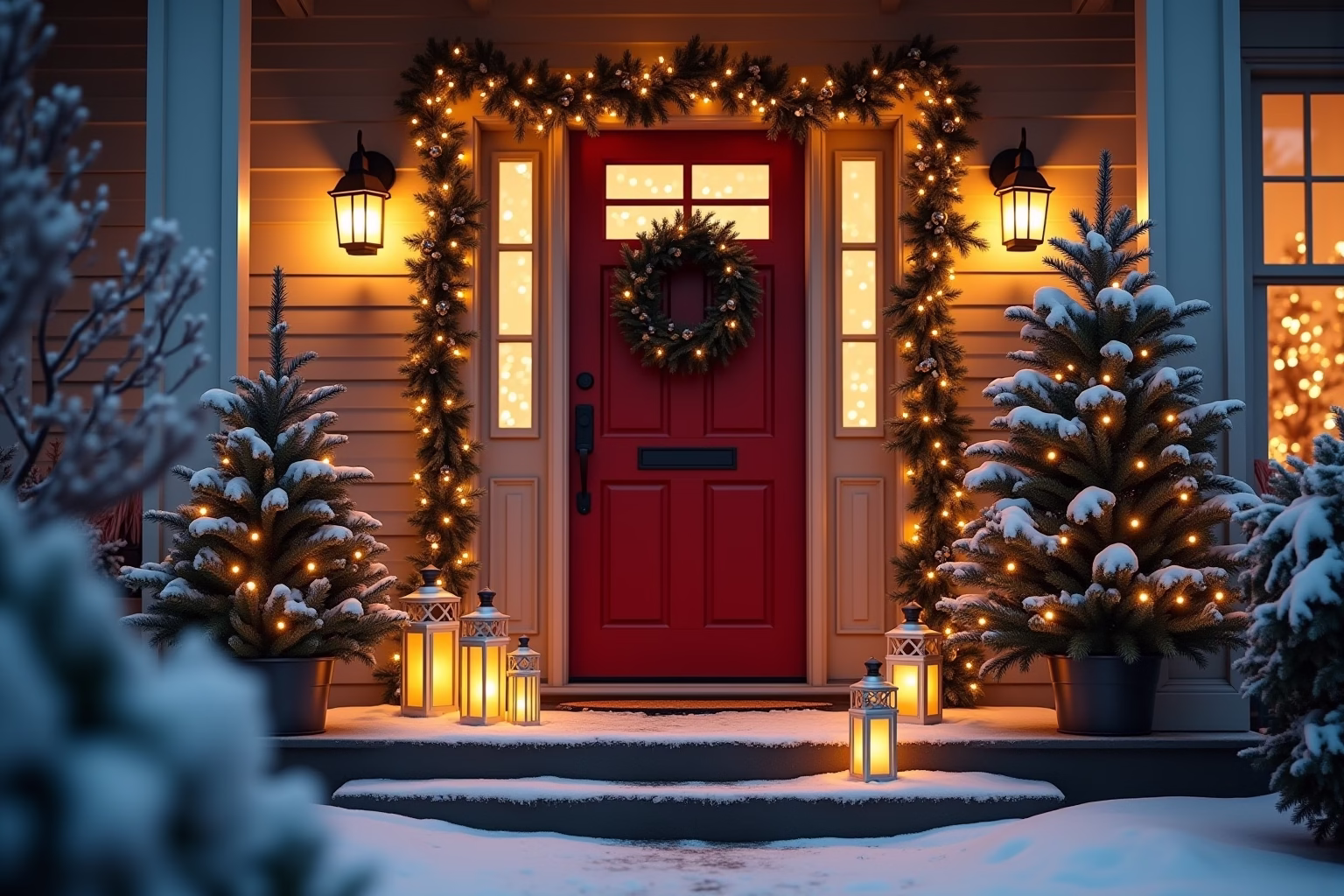 deko hauseingang weihnachten-Titel