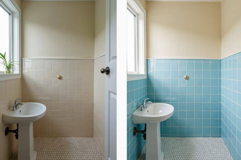 fliesen streichen vorher nachher-Titel