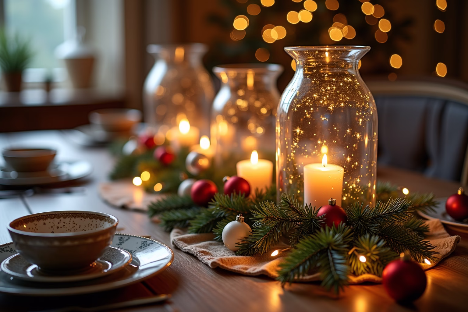 glasvasen dekorieren weihnachten-Titel