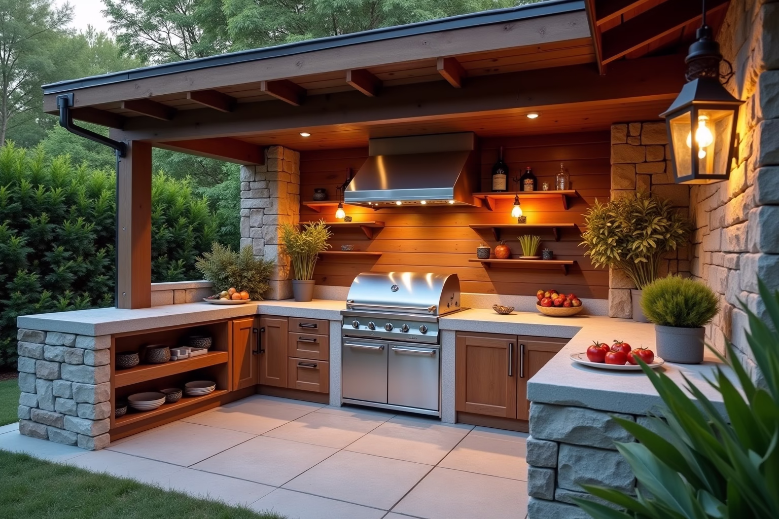 outdoor grill küche-Titel