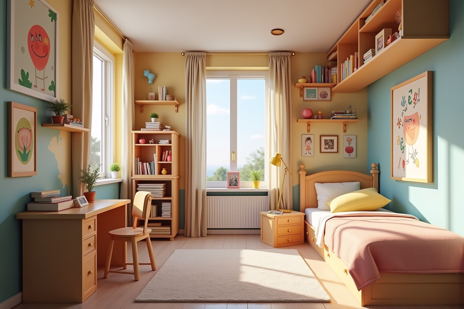 schmales kinderzimmer einrichten-Titel