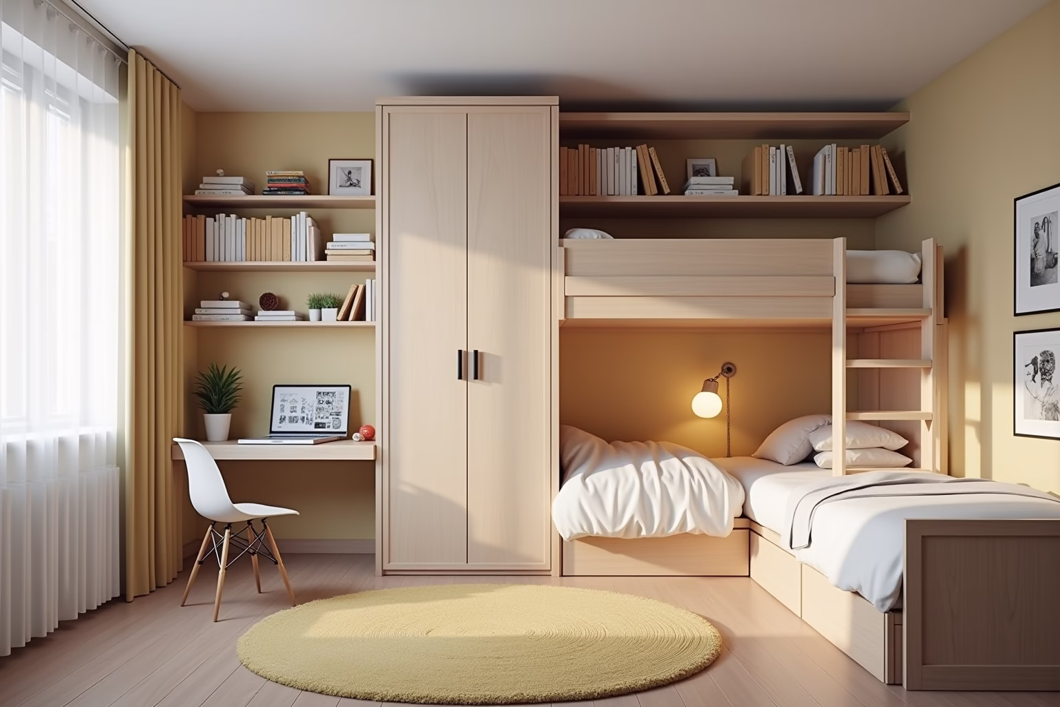 schmales kleines kinderzimmer einrichten-Titel