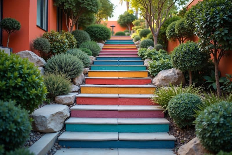 steintreppe streichen-Titel