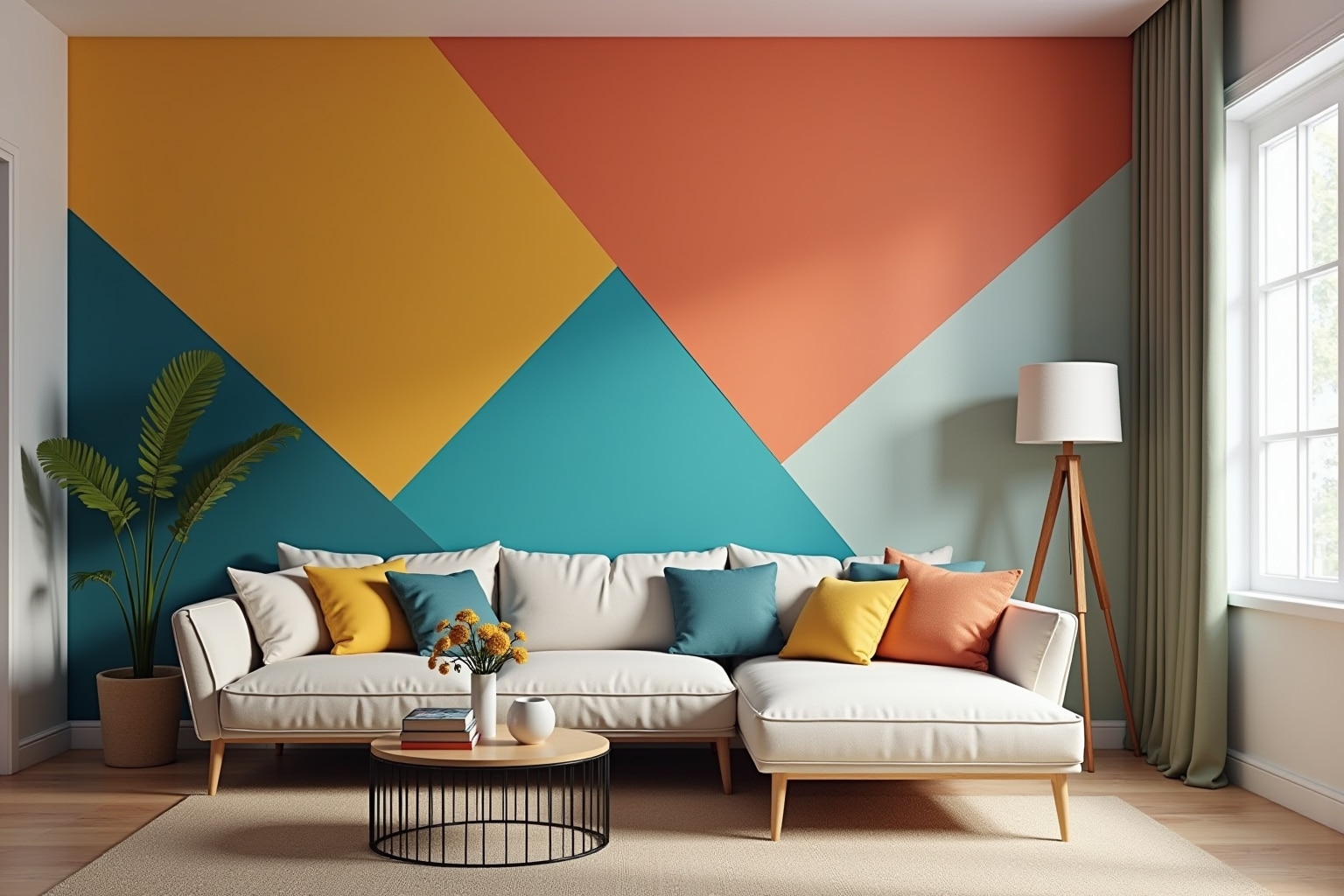 wand streichen geometrische muster-Titel