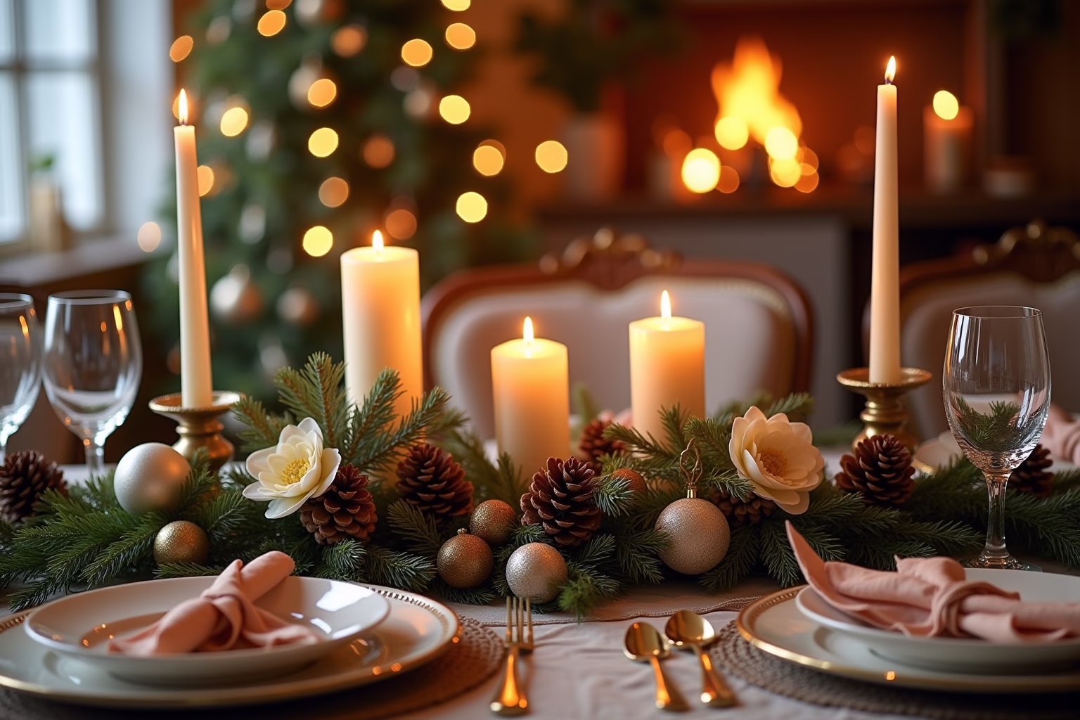 weihnachtliche tischdeko-Titel