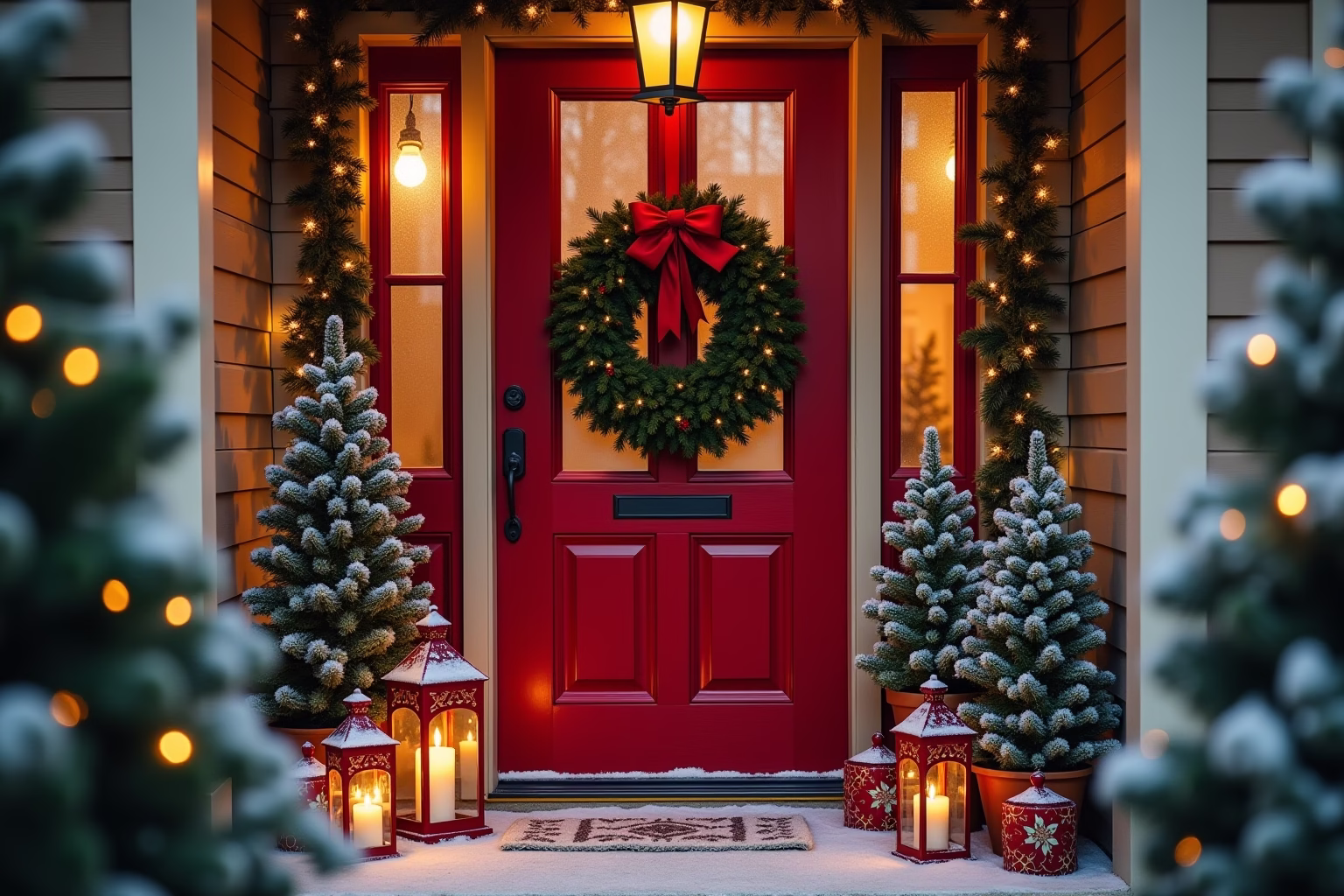 weihnachtsdeko vor der haustür-Titel