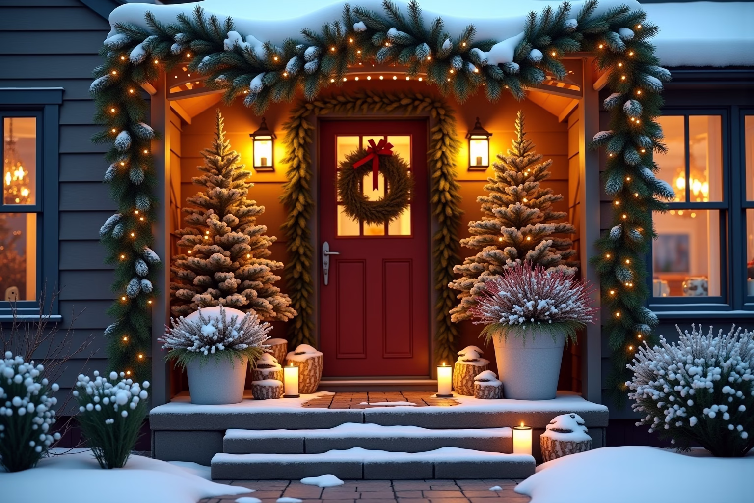 winter deko hauseingang-Titel